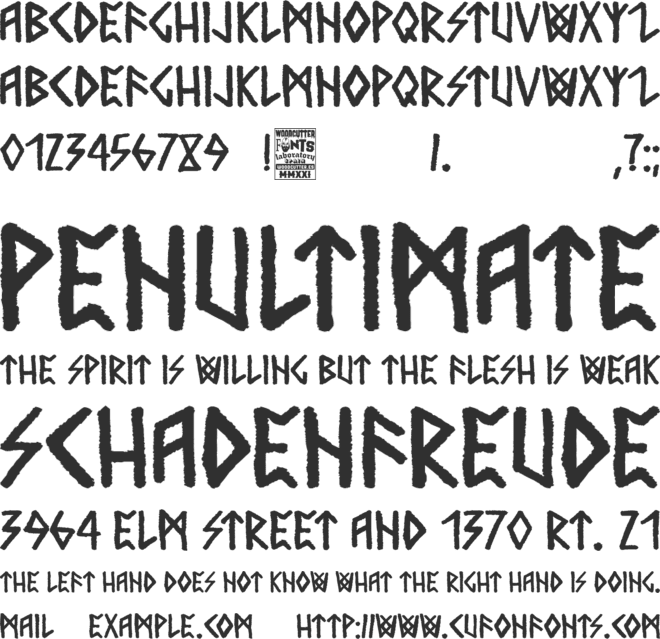 Nordic Chance font preview