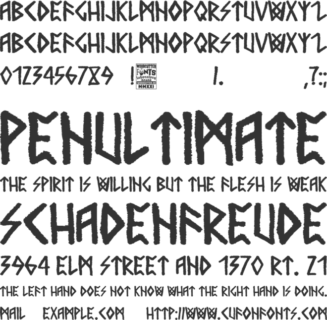 Nordic Chance font preview