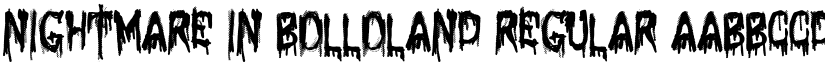 Nightmare in Bolloland Regular font