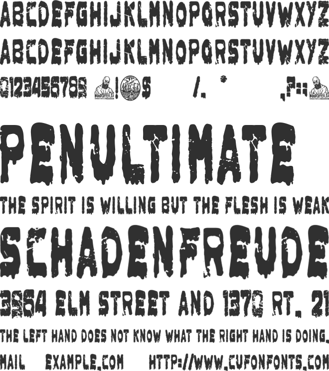 Death in Buenos Aires font preview