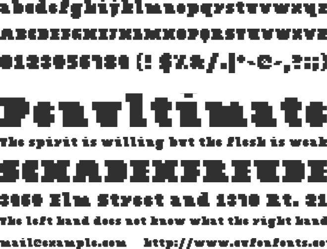 Chemo Serif Screen font preview