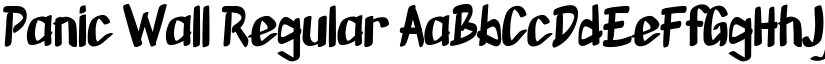 Panic Wall Regular font