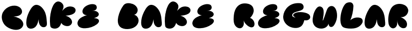 Cake Bake Regular Demo font