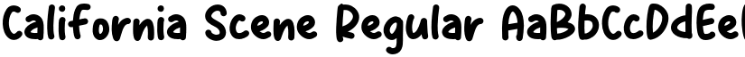 California Scene Regular font