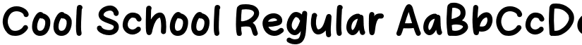 Cool School Regular font