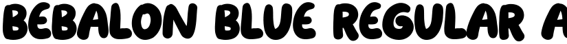 Bebalon Blue Regular font