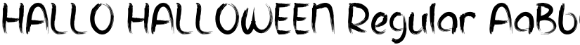 HALLO HALLOWEEN Regular font
