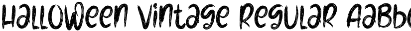HalloWeen Vintage Regular font