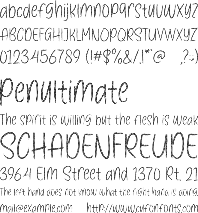 Halloween History font preview