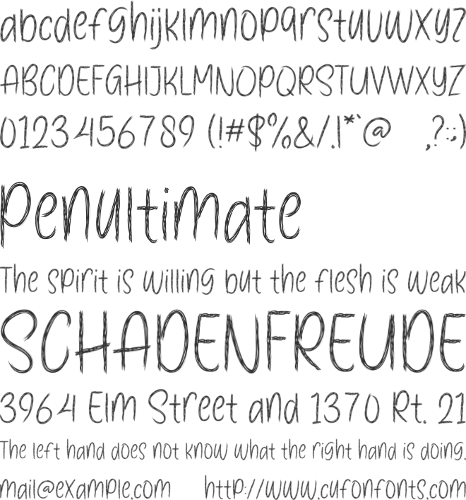 Halloween History font preview