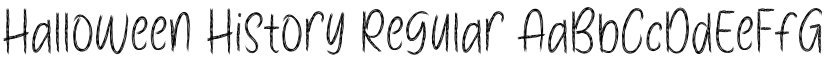 Halloween History Regular font