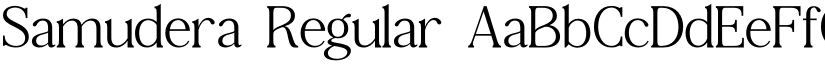 Samudera Regular font