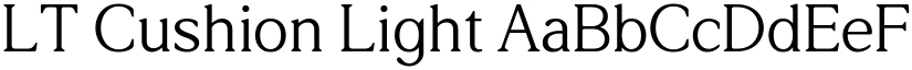 LT Cushion Light (Variable) font