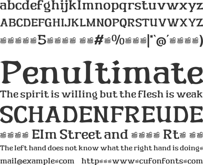 RICKSTA Trial font preview