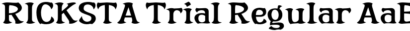 RICKSTA Trial Regular font