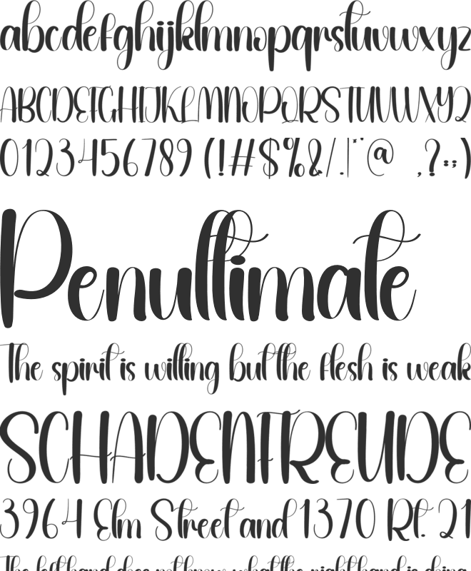 Qualitative font preview
