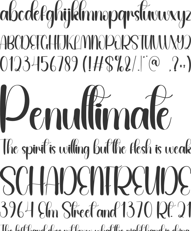 Qualitative font preview
