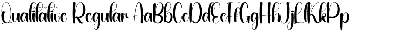 Qualitative Regular font