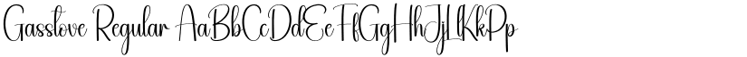 Gasstove Regular font