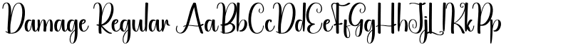 Damage Regular font