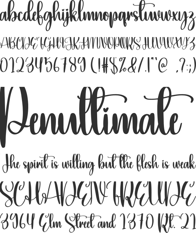 Workbench font preview