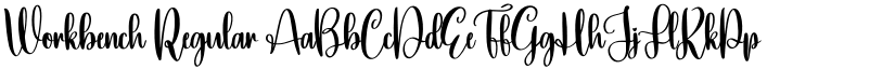 Workbench Regular font