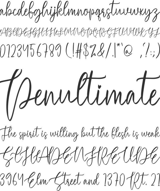 The Breathe font preview