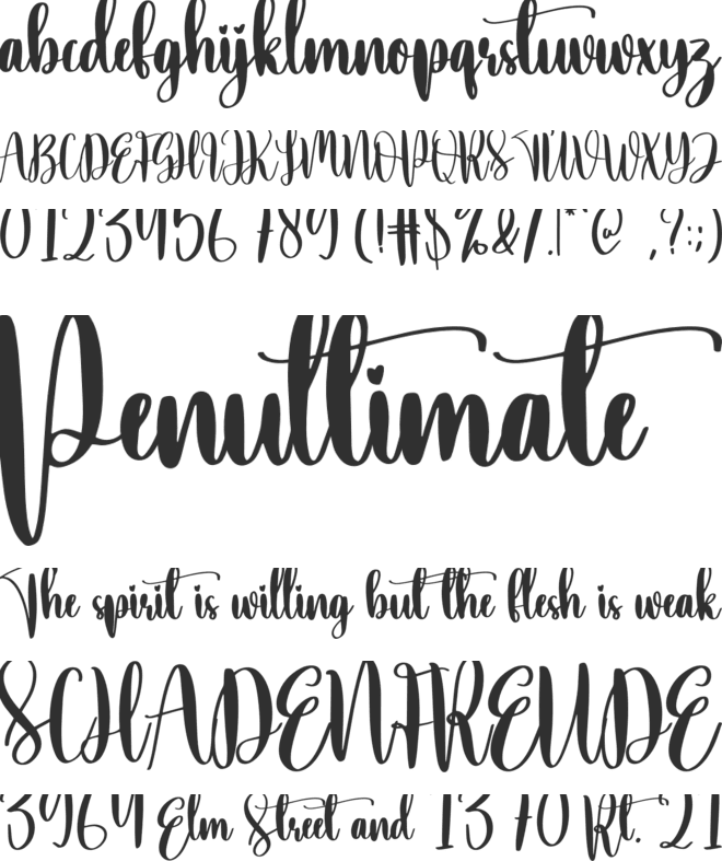 Taking font preview