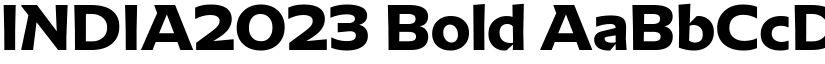 INDIA2023 Bold font