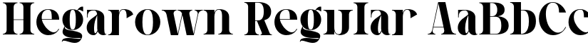 Hegarown Regular font