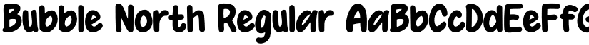 Bubble North Regular font