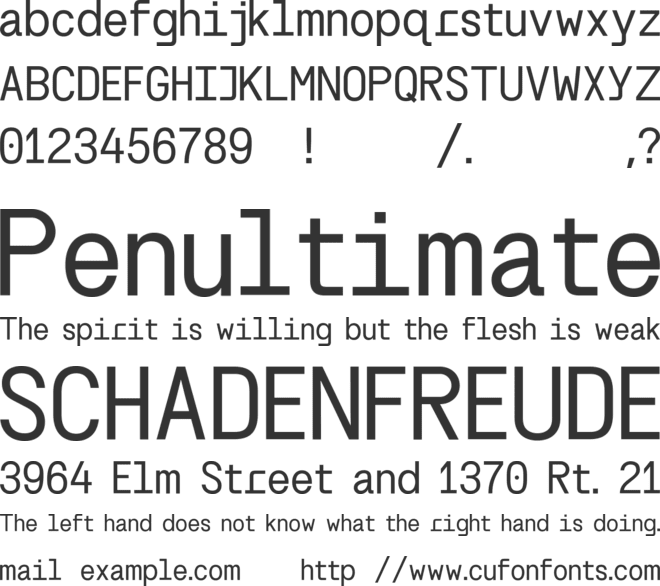 SK Nomerok Trial font preview