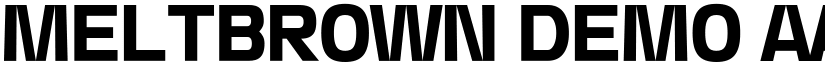 Meltbrown Demo font