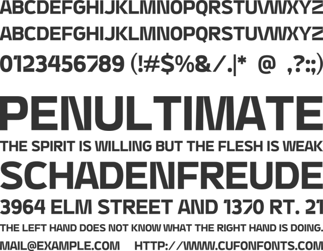 Meltbrown font preview