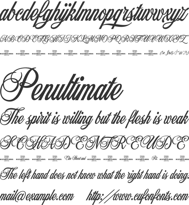 Songs Of Moravia PERSONAL USE font preview