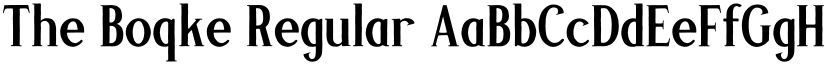 The Boqke Regular font