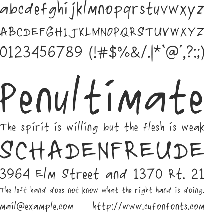 Manana font preview