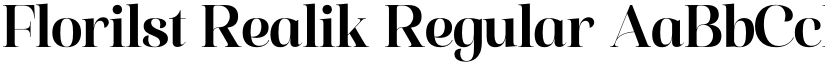 Florilst Realik Regular font