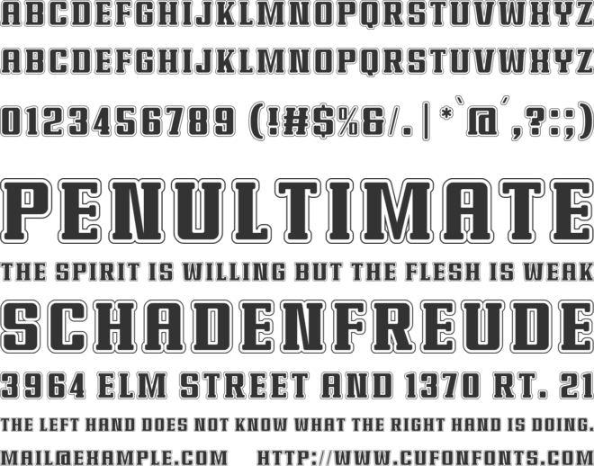 Supers Sports Combined font preview