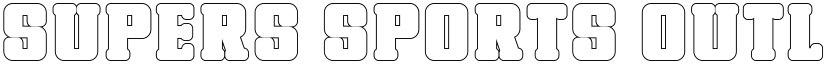 Supers Sports Outline Regular font