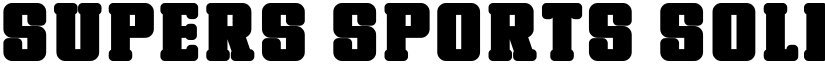 Supers Sports Solid Regular font