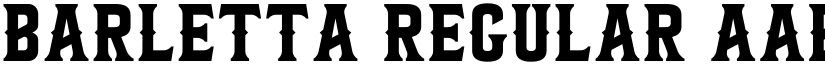 Barletta Regular font