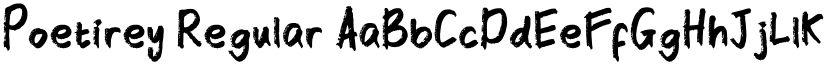 Poetirey Regular font