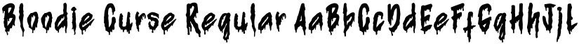 Bloodie Curse Regular font