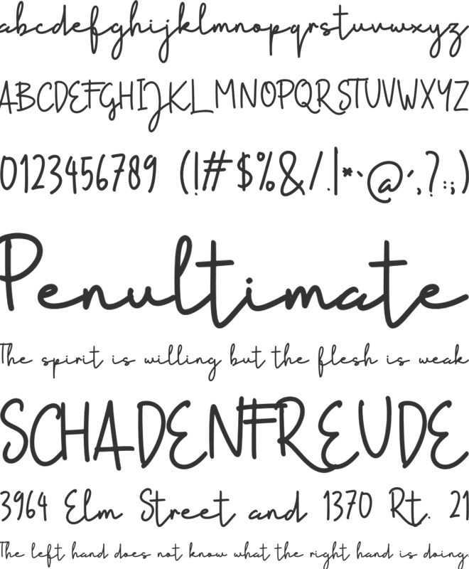 Postgrema font preview