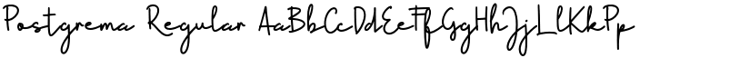 Postgrema Regular font