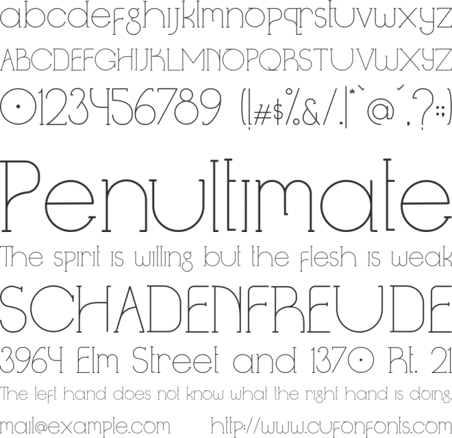 Omnimatic font preview