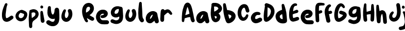 Lopiyu Regular font