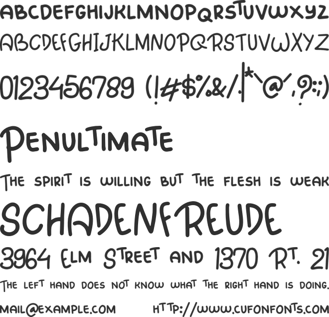 Kohffie Cute font preview