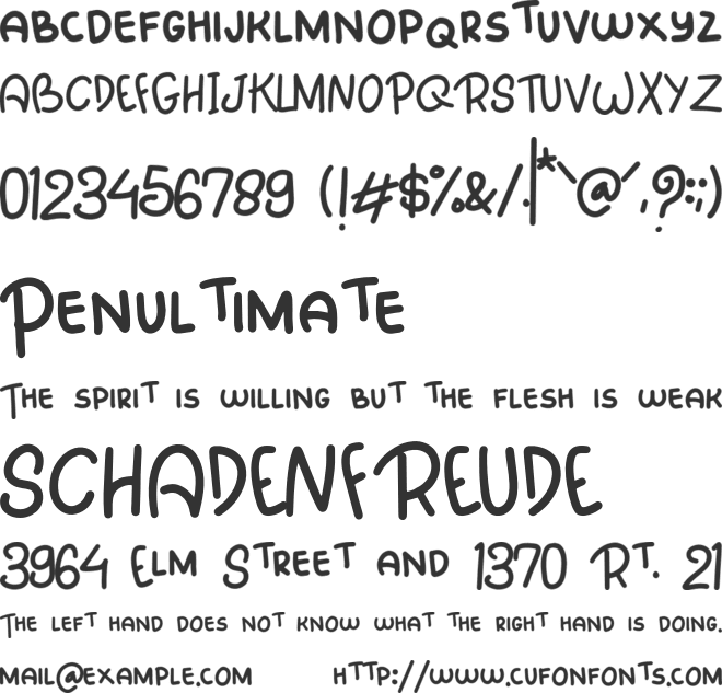Kohffie Cute font preview